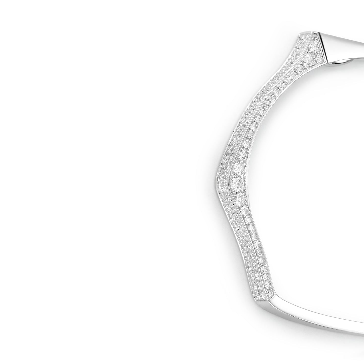 LOUISE DIAMOND ASYMMETRY ホワイトゴールド