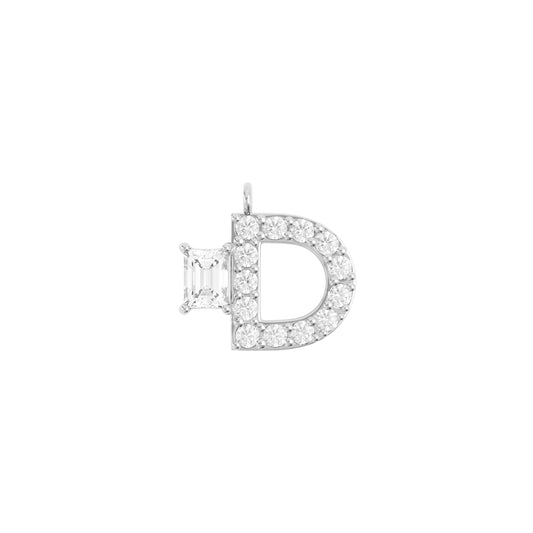 ALPHABET Diamond Necklace D White