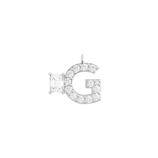 ALPHABET Diamond Necklace G White